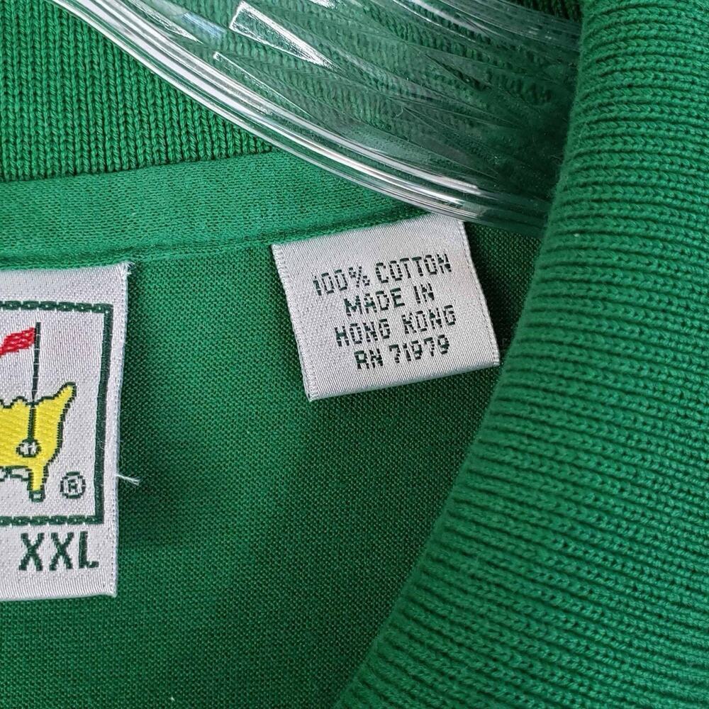 Augusta National Golf Shop Polo Shirt Short Sleeve Men's Size XXL Green Logo - Picture 7 of 10